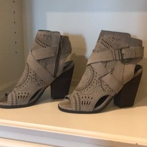 Taupe booties/ Sandals